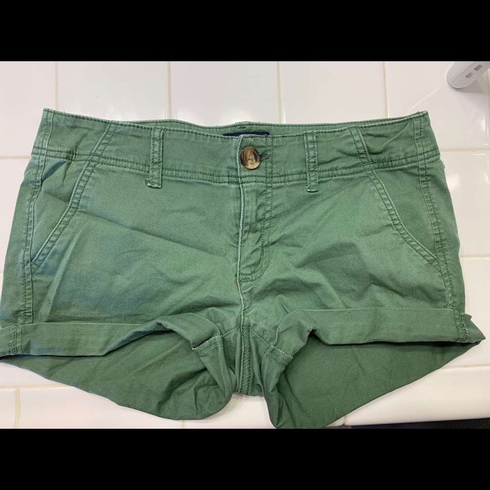 green shorts